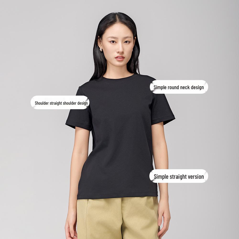 

ABOUTSEA Women s Pure Cotton Casual Slim-Fit Short Sleeve T-Shirt Medium виноградный/фиолетовый