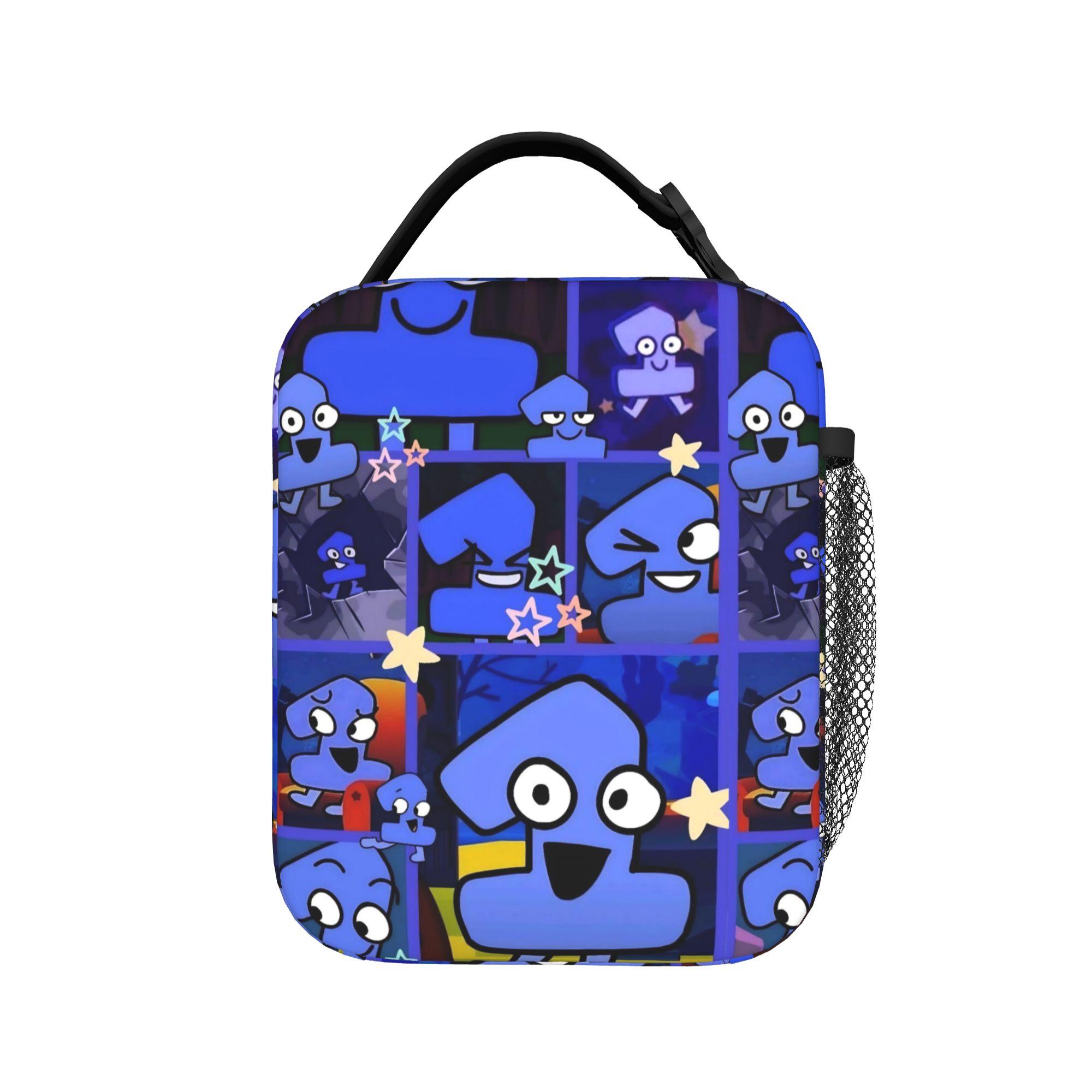 Sacs à déjeuner isothermes BFDI Grande capacité Battle for Dream Island Contenant à déjeuner Sac isotherme Sac fourre-tout pour déjeuner Bureau Pochette Bento One Size
