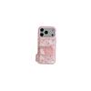 Pink Flower Cat Stand Case for iPhone 17/16 Pro Max/15/14