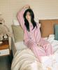 [Dossy] [2SET] Silk-Fit Peony Long Sleeve Couple Pajama Set [Shipped from Korea] 100% Authentic