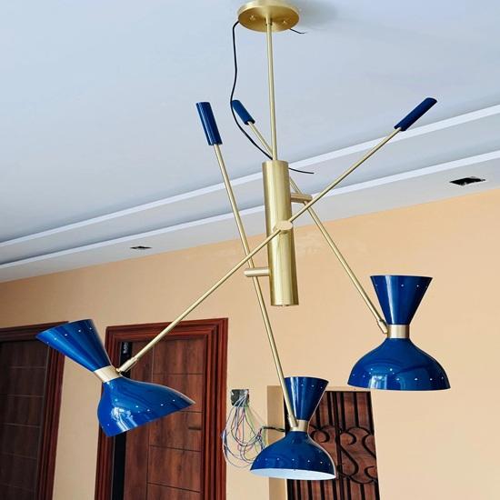 109.22 cm Brass Sputnik Chandelier Mid Century Modern Light Fixture Decorative Gift