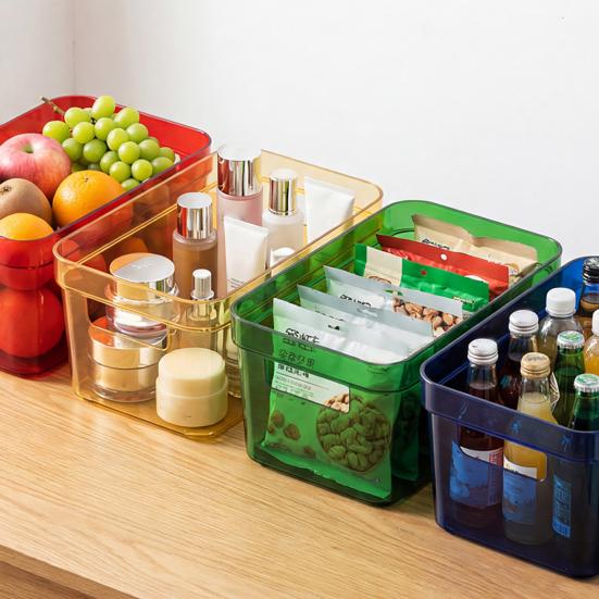 Feuchtigkeitsgeschützte Aufbewahrungsbox mit Deckeldesign Klare Sicht Stapelbarer Organizer Langlebiger Kunststoffbehälter für Zuhause