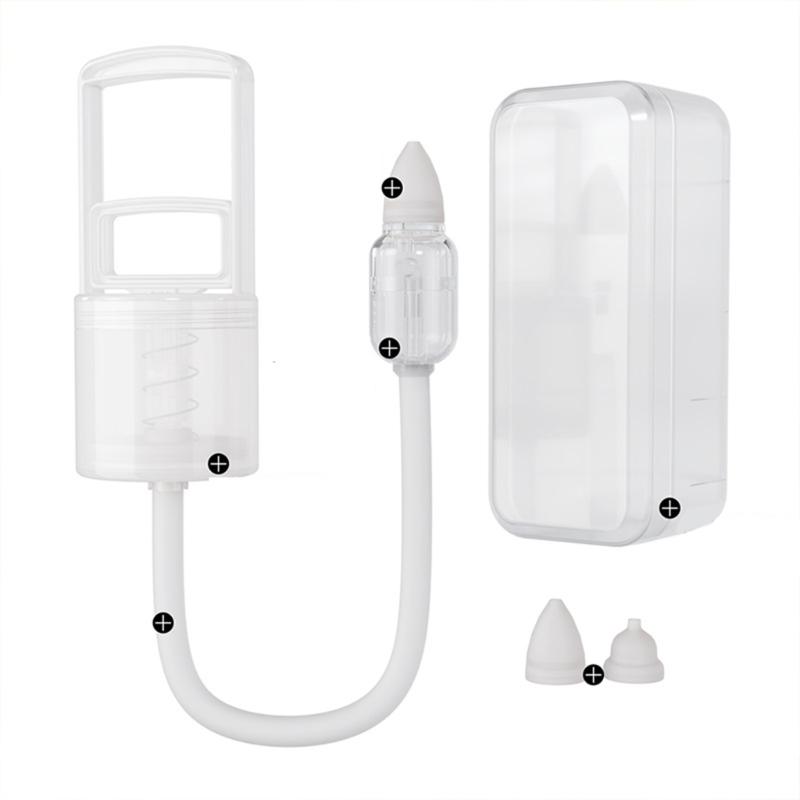 Nose Cleaner Baby Nasal Suction Aspirator Hand Pump Nasal Aspirator Cleaner Nose Cleaning Tool for 0-3 Year Newborns