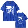 T-shirt Grafica Viso Aphex Twin Stampa Album Richard D James T-shirt Unisex Moda Donna Magliette a Manica Corta Pop Elettronico
