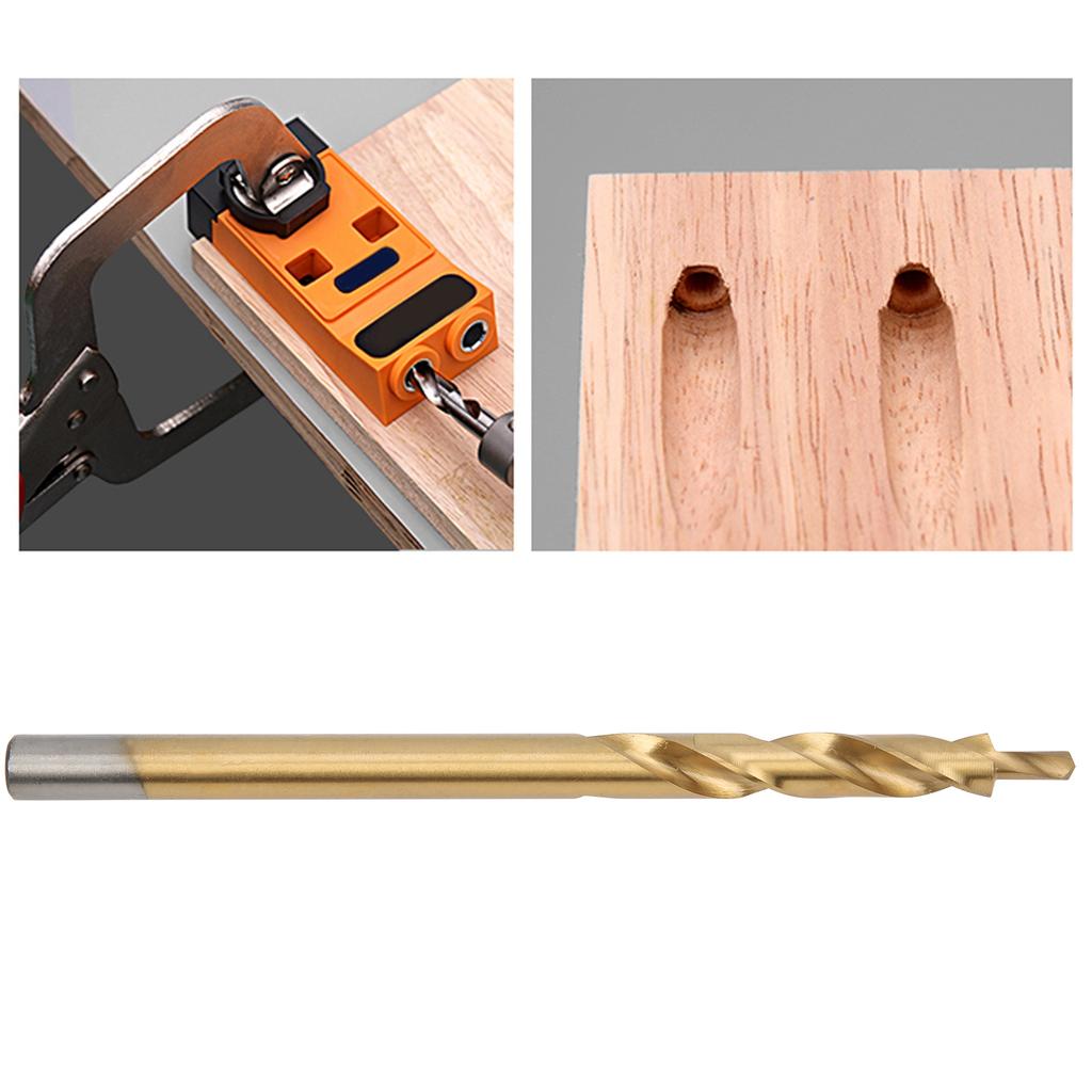 Oblique Hole Twist Drill Bit Woodworking Punching Positioner Tools for Hardwood 9.5mm