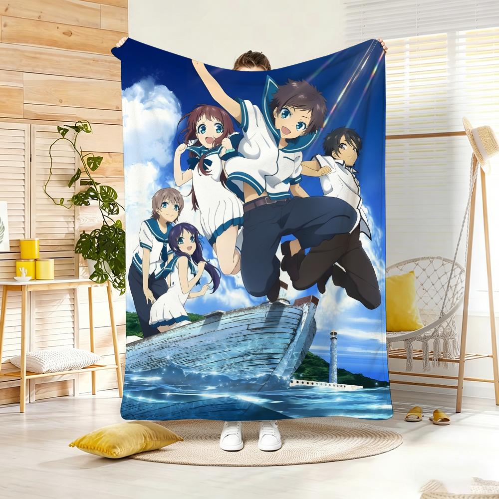 Anime N-NagiS AsuS A Lull in the SeaS Throw Soft Warm Throw Blanket for Bedroom Living Room Bed Travel Camping Picnic Gift