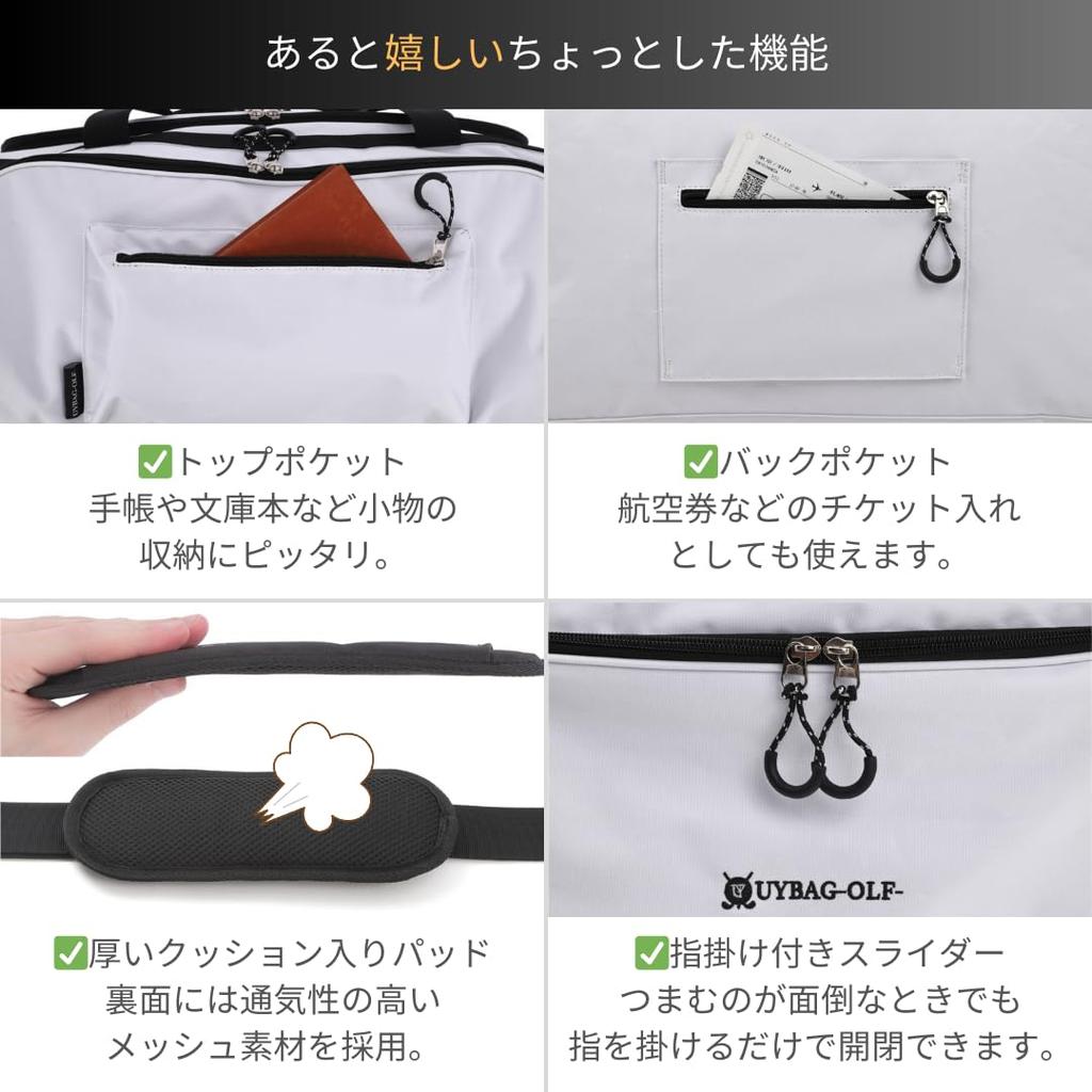 UYBAG and Travel In Boston Bag 53L Golf Bag Sports Bag Uy26 [Golf One] Men's (03.Navy)