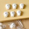 Yousheng 3/4/5/6Pcs Mini Bear Stress Relief Toy, Cartoon White Bear Squeeze Toy, Slow Rebound Bear Sensory Toy for Kids Adults,