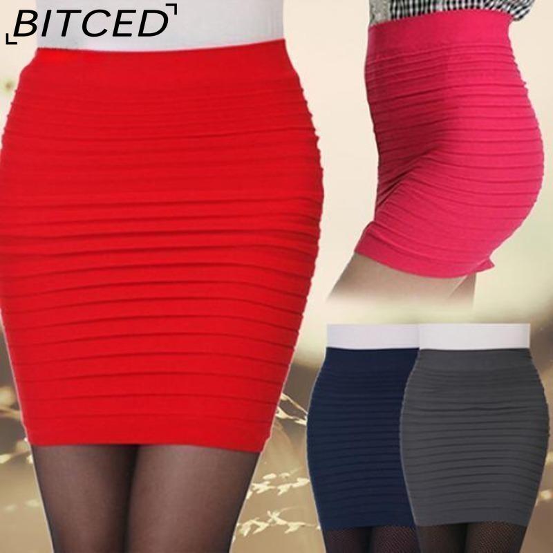 BITCED Women's Fashion Casual Solid Color Print Summer Spring Skirt Trousers&Pants