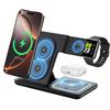 3 In 1 Wireless Charging Desk Stand Space Saving For S24 S23 Watch Earphone Fast Charging Phone Watch Earphone Foldable