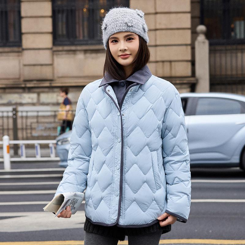 

Контрастная флисовая куртка с лацканами, теплая, короткая, свободного кроя, осенняя XL синий