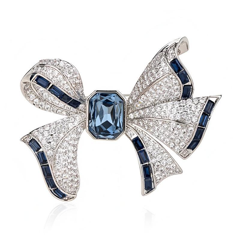 Elegant and Refined, Exquisite Bow Brooch, Women's Niche Fashion Brooch, Coat, Overcoat