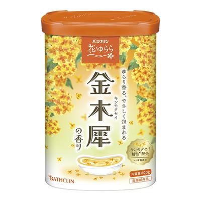 Bathclin Medicated Bath Osmanthus Powdered Bath 600g 20 Additives, Hanayurara, Scent, Additives, (Approx. Uses)