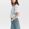 Levis Comfortable Gradient Embroidered Logo Short Sleeve T-Shirt Women T-Shirts 002YS-0001