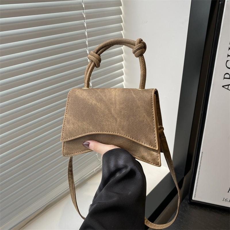 Crossbody Bag for Women  Fashion Casual Western Style Shoulder Handbag Simple Texture Messenger Small Square Bag