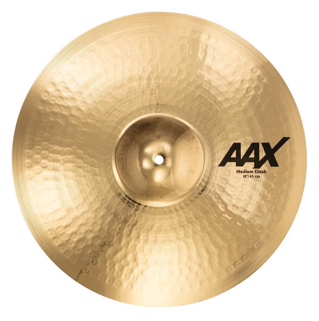 SABIAN Sabian AAX MEDIUM CRASH Crash Medium Weight Brilliant Finish 18" AAX-18MC-B