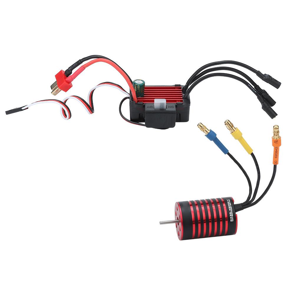 

GTSKYTENRC 2435 Brushless 4500KV Motor 25A Waterproof ESC for 116 118 RC Car