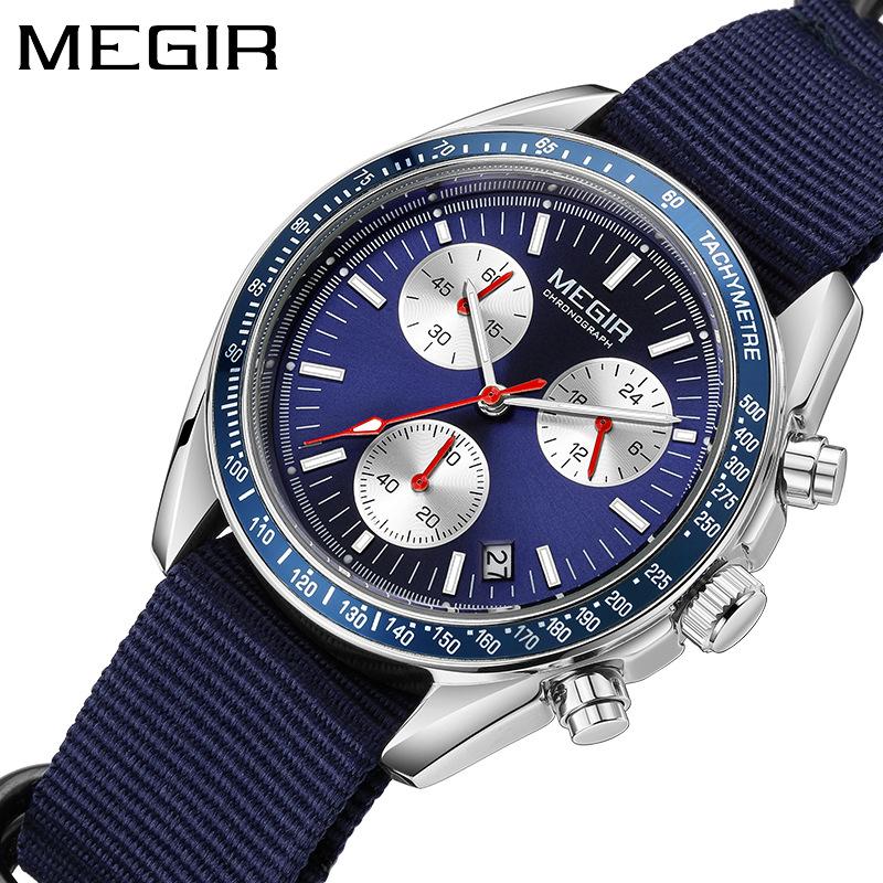 Men'S Watch Speedmaster Six-Hand Chronograph Multi-Function Calendar Quartz Watch 2247