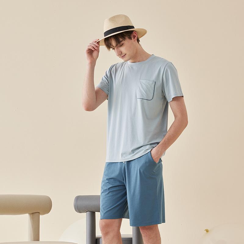 

Женский пижамный комплект из хлопка и модала - Домашняя одежда для пары 3XL