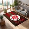 FC St. Pauli Printed Crystal Velvet Rug Non‑Slip Crystal Velvet Carpet For Sofa Bedroom Indoor Home Decoration