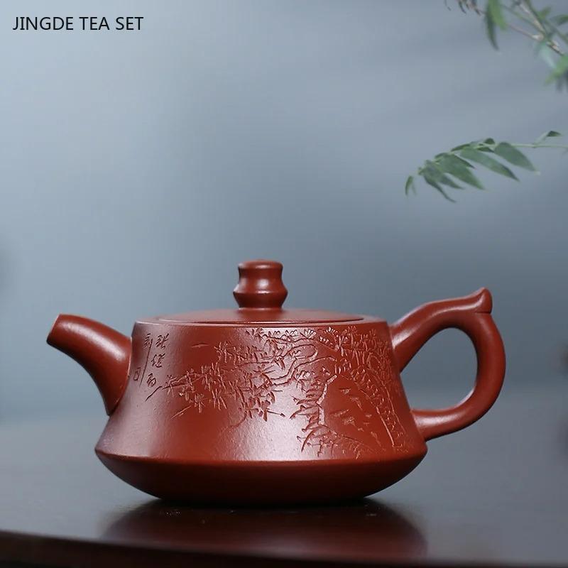 1PC 170ml Dahongpao Filter Teapot Purple Clay Tea Pot Custom Beauty Tea Infuser Traditional Zisha Tea Set