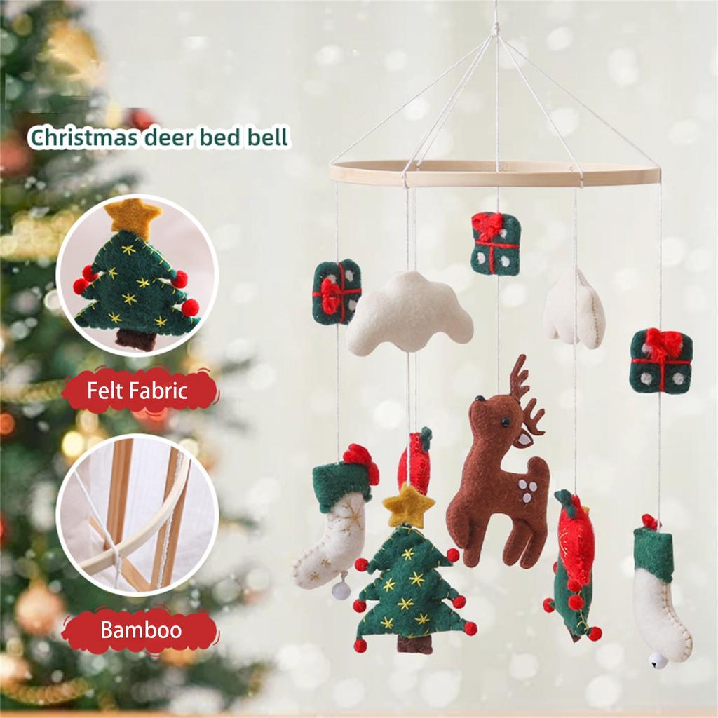 Christmas Bed Bell Wind Chime Pendant For Kids
