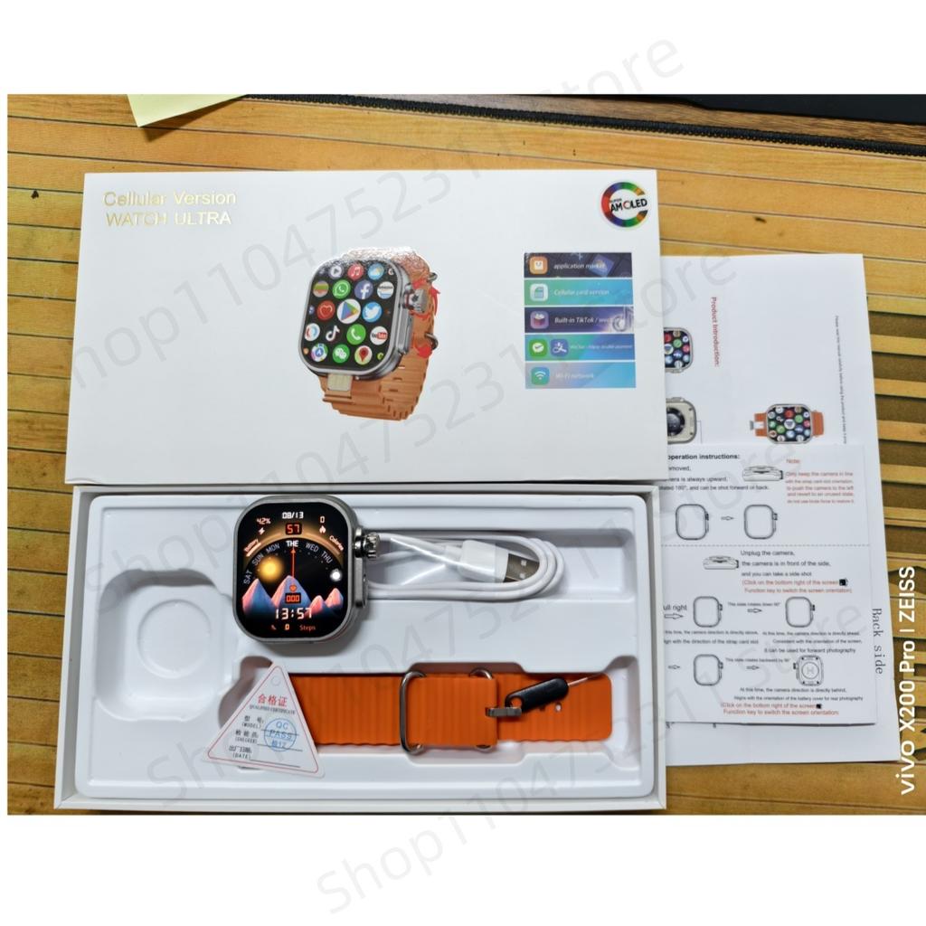 CD12 S10 Ultra 3 Smartwatch 4G 5G 2,26 cala Amoled Android 12.0 Smart Watch Z Obrotowym Aparatem Kompasem GPS WIFI Bateria 2080mAH
