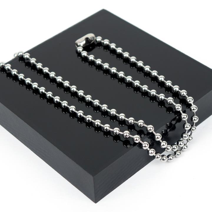 Glory_Arden [Unisex] Surgical Steel Ball Chain Necklace / Ghmn-094-1