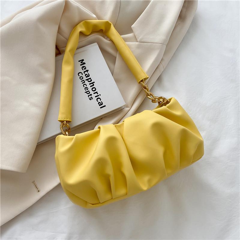 Chic Pu Street Style Shoulder Bag 2024 New Summer Fashion Handbag Cloud Bag