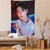 JJungkookS Singer Cartoon Tapestry Art Science Fiction Room Home Decor Wall Hanging Sheets