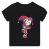 Hochwertige lässige Baumwoll-T-Shirts für Jungen und Mädchen, süße kurzärmelige neue digitale Zirkus-Print-T-Shirts für Mädchen, Kinderoberteile