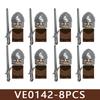 Castello Medievale Cavalieri Soldato Figure Blocchi da Costruzione Fanteria Legione Impero Guerriero Arco Spada Casco Milizia Mattoncini Giocattolo Regali