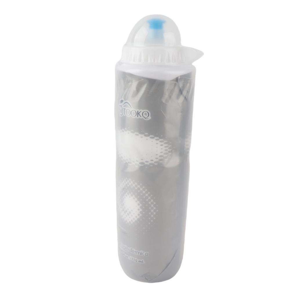 710ML Outdoor Dual Layer Thermal Keeping PE Sport Bottle Hot Cold Water
