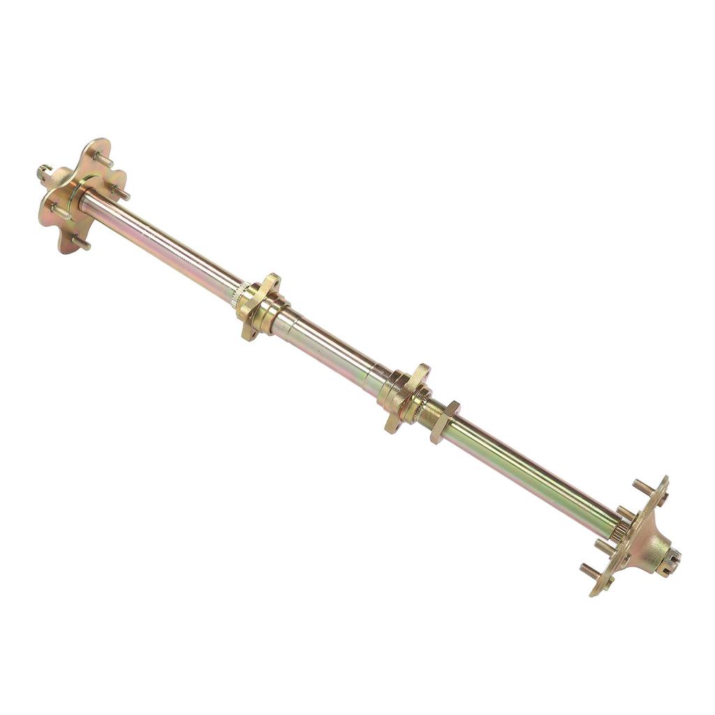 850mm Go Kart Rear Live Axle Kit with Brake Assembly and Chain ATV Rear Axle Assembly for 50cc 70cc 90cc Atv Quads