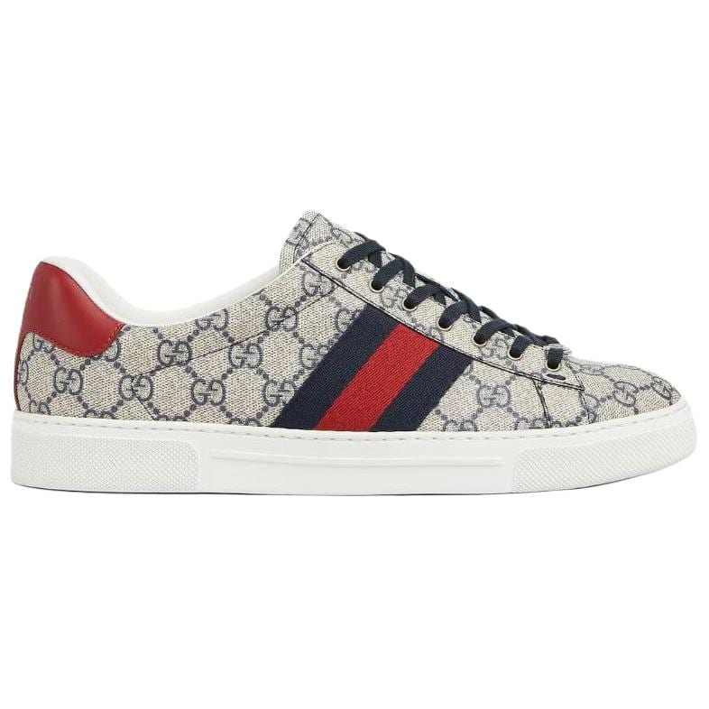 Gucci Ace 'GG Supreme Canvas - Beige Blau' 760775 FACMZ 4049