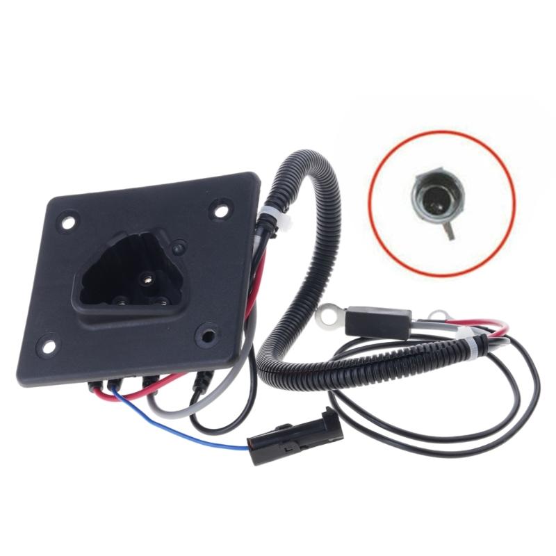 Porta di ricarica 48V 602529 Presa per caricabatterie con caricabatterie Per carrello da golf EZGO TXT / RXV Accessori di ricambio