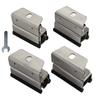 Van Roof Rack Mount Kit 4Pcs Stainless Steel Brackets for Solar Panels