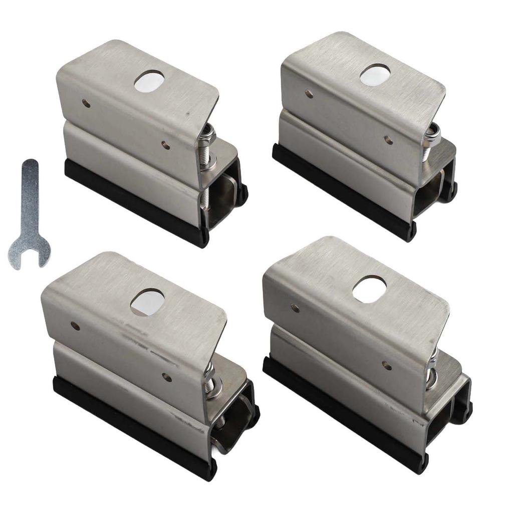 Van Roof Rack Mount Kit 4Pcs Stainless Steel Brackets for Solar Panels