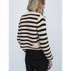 Classic Style Vintage Stripe Cardigan Single-Breasted Knitted MD
