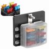 Fuse Holder PBT Box 6 Way Block Board with LED Indicator for Car Marine Boat Yatch