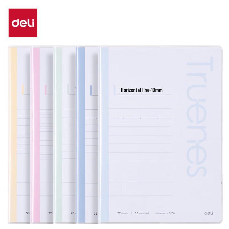 Deli 32K English & Subject Notebooks - 4 Pack