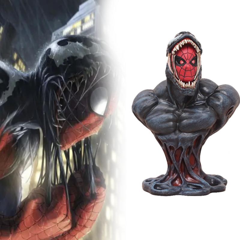 Venom Spider-Man Halbskalen-Statue PVC Display-Figur Zeichentrickfigur 16cm