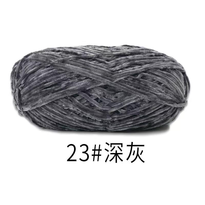 100% Polyester Chenille DIY Crochet Scarf and Shoes Hand-Made with Dye Pattern Use for Weaving Features Violet Bear Hook