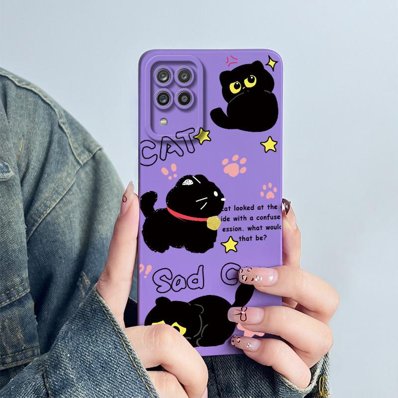 For Samsung Galaxy A12 M12 F12 4G 5G Case Astronaut Cover Soft Liquid Silicone Phone Funda Shell For SamsungA12 A 12 Phone Bags