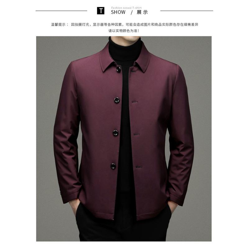 Autumn and Winter New White Duck Down Jacket Men's Middle-aged Dad Casual Men's Down Jacket Jacket