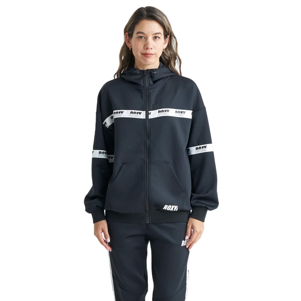 Roxy Zip Black Women's Quick-Drying UV-Cut Hoodie,