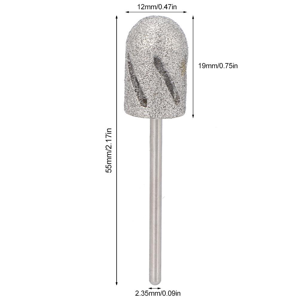Stainless Steel Nail Drill Bit Polishing Head Foot Polishing Bits Pedicure Machines