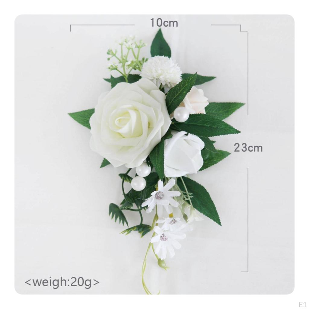 Artificial Flower Shoulder Corsage Cascading Floral Elegant for Bridesmaids, Prom
