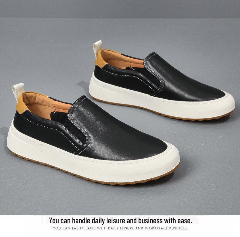 2025 Herren Echtleder Freizeit-Slipper - Bequem, Vielseitig, Atmungsaktive Slipper