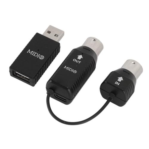 Wireless MIDI Adapter, 2.4GHz Wireless MIDI Adapter, MIDI Controller for Digital Pianos, Keyboards, and Drums, for OS X